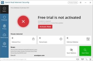 Quick Heal Internet Security License key