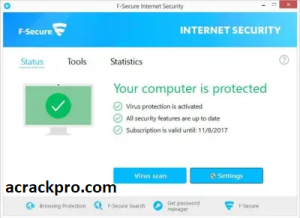 F-Secure Internet Security 2022 Build 18.3 Crack + License Key Free Download
